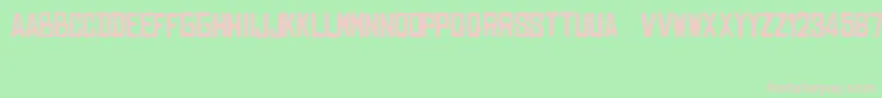 DearRaditas Font – Pink Fonts on Green Background