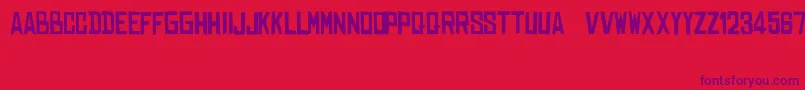 DearRaditas Font – Purple Fonts on Red Background