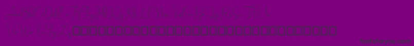Sathien demo-Schriftart – Schwarze Schriften auf violettem Hintergrund