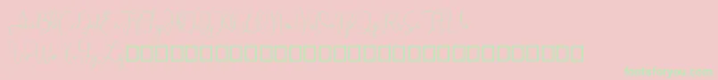 フォントSathien demo – ピンクの背景に緑の文字