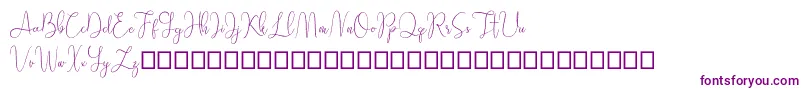 Шрифт Sathien demo – фиолетовые шрифты