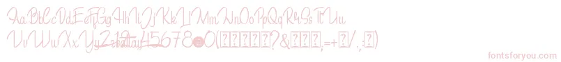 Sattay DEMO-Schriftart – Rosa Schriften