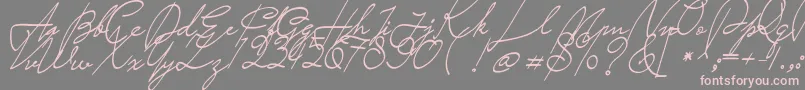 Шрифт Saturday Night – розовые шрифты на сером фоне