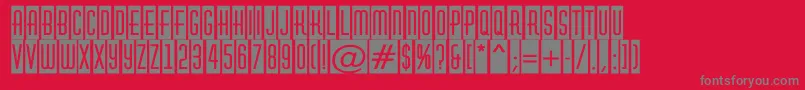 AHuxleycm Font – Gray Fonts on Red Background