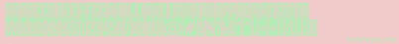 AHuxleycm Font – Green Fonts on Pink Background