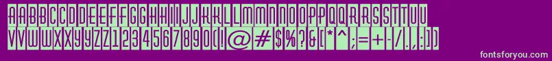 fuente AHuxleycm – Fuentes Verdes Sobre Fondo Morado