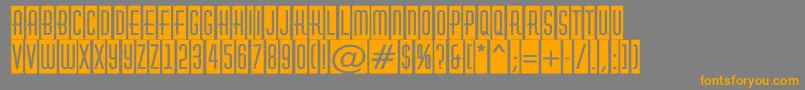 More about AHuxleycm Font AHuxleycm Font – Orange Fonts on Gray Background