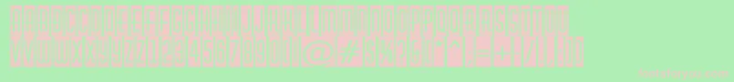 AHuxleycm Font – Pink Fonts on Green Background