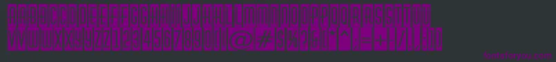 AHuxleycm Font – Purple Fonts on Black Background