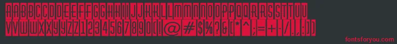 AHuxleycm Font – Red Fonts on Black Background