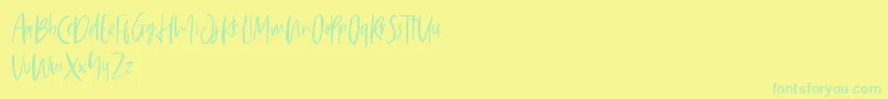 Подробнее о шрифте Saturday Vibes Шрифт Saturday Vibes – зелёные шрифты на жёлтом фоне