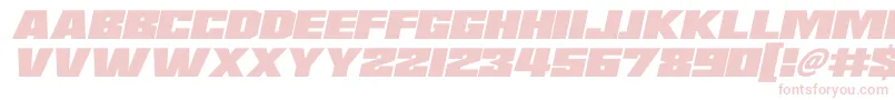 Saturn 3 Italic Font – Pink Fonts on White Background