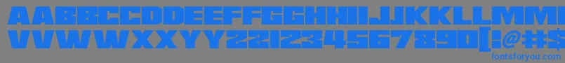 Saturn 3 Font – Blue Fonts on Gray Background