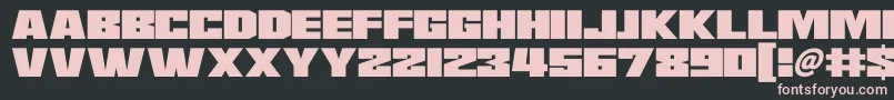 Saturn 3 Font – Pink Fonts on Black Background