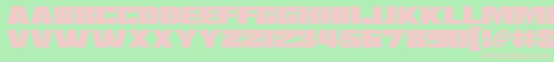 Saturn 3 Font – Pink Fonts on Green Background