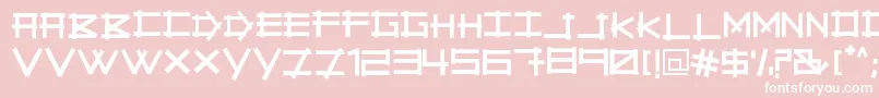 Savage Empire Font – White Fonts on Pink Background