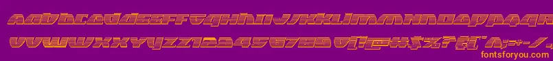 Blackbishopplatital Font – Orange Fonts on Purple Background