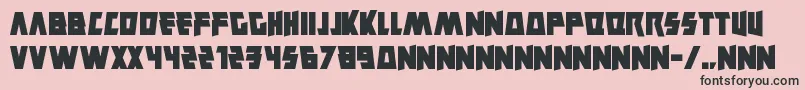 Savantism Font – Black Fonts on Pink Background