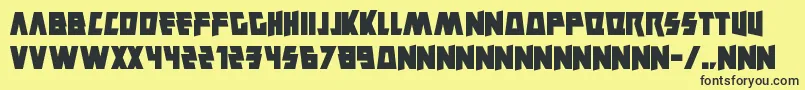 Savantism Font – Black Fonts on Yellow Background