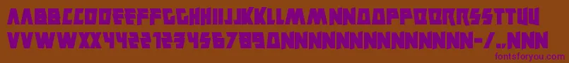 Savantism Font – Purple Fonts on Brown Background