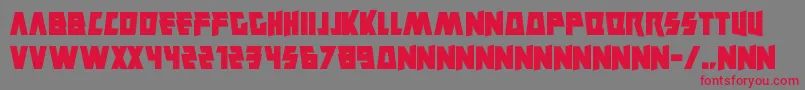 Savantism Font – Red Fonts on Gray Background