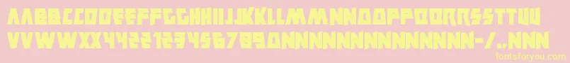 Savantism Font – Yellow Fonts on Pink Background