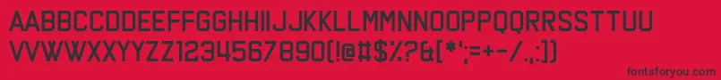 Say the Words Font – Black Fonts on Red Background