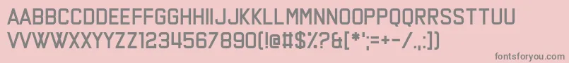 フォントSay the Words – ピンクの背景に灰色の文字