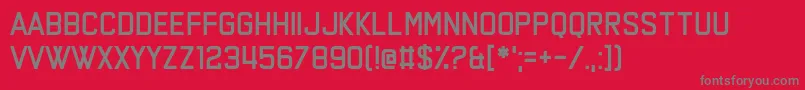 フォントSay the Words – 赤い背景に灰色の文字