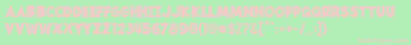 Sayfull Font – Pink Fonts on Green Background