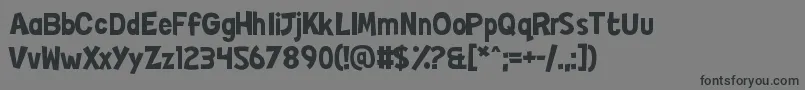 Japers Font – Black Fonts on Gray Background