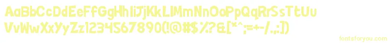 Шрифт Japers – жёлтые шрифты