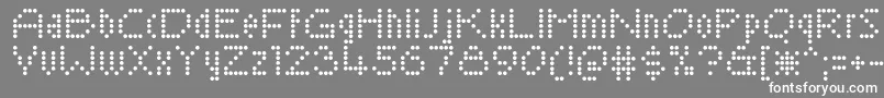 sayso chic Font – White Fonts on Gray Background