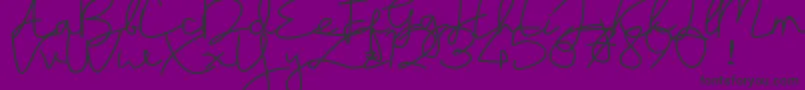 sayyidati demo Font – Black Fonts on Purple Background