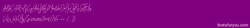 Подробнее о шрифте Sbastian Шрифт Sbastian – розовые шрифты на фиолетовом фоне