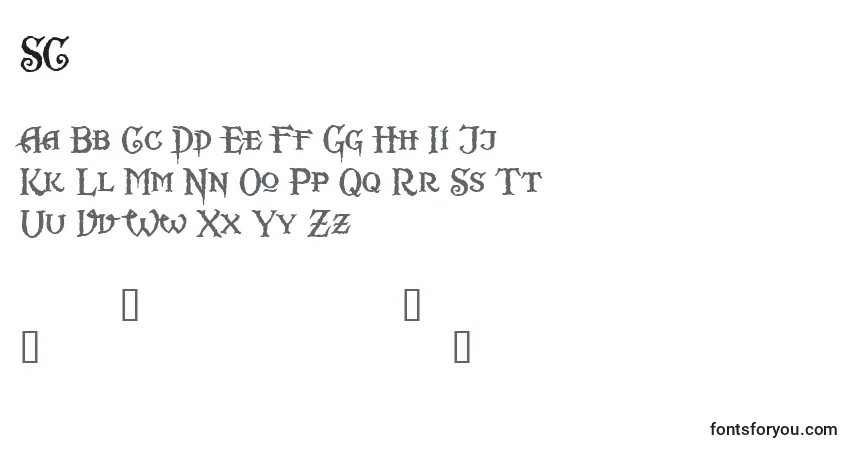 Шрифт SC       (139706) – алфавит, цифры, специальные символы