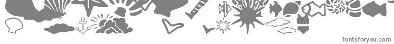 フォントSC By The Sea – 灰色のフォント