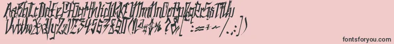 SC Kingstonフォントについての詳細 フォントSC Kingston – ピンクの背景に黒い文字