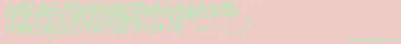 More about SC Kingston Font SC Kingston Font – Green Fonts on Pink Background