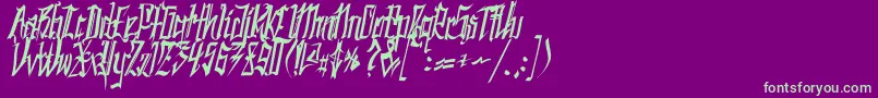 More about SC Kingston Font SC Kingston Font – Green Fonts on Purple Background