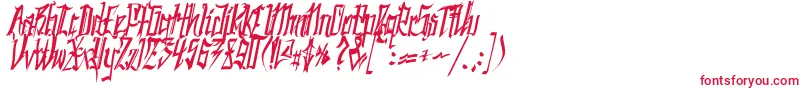 フォントSC Kingston – 赤い文字