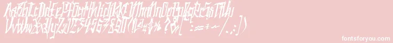 Saiba mais sobre a fonte SC Kingston Fonte SC Kingston – fontes brancas em um fundo rosa