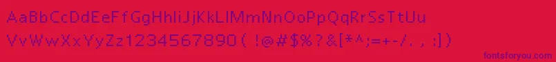 Reactor7 Font – Purple Fonts on Red Background