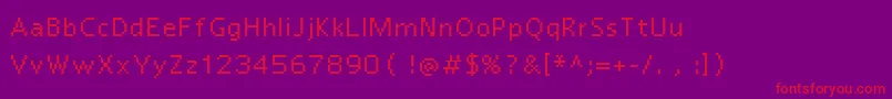 Reactor7 Font – Red Fonts on Purple Background