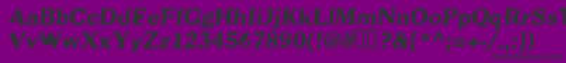 Scab Font – Black Fonts on Purple Background