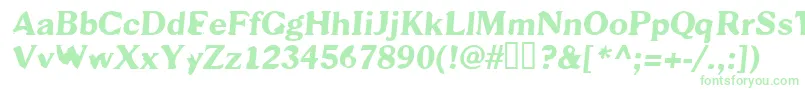 Scab Font – Green Fonts on White Background