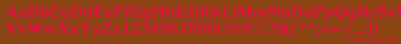 Scab Font – Red Fonts on Brown Background