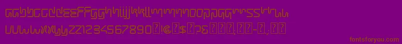 Scable Font – Brown Fonts on Purple Background