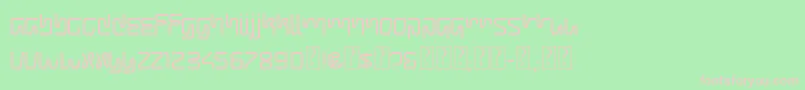 Scable Font – Pink Fonts on Green Background