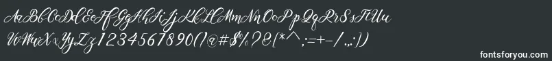 Scallion Font – White Fonts on Black Background